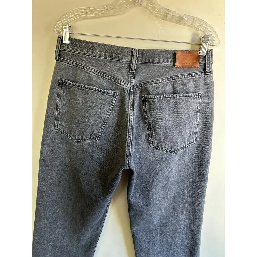 Citizens of Humanity Daphne Crop Jeans 30 Black High Rise Raw Hem Women - Picture 13 of 16